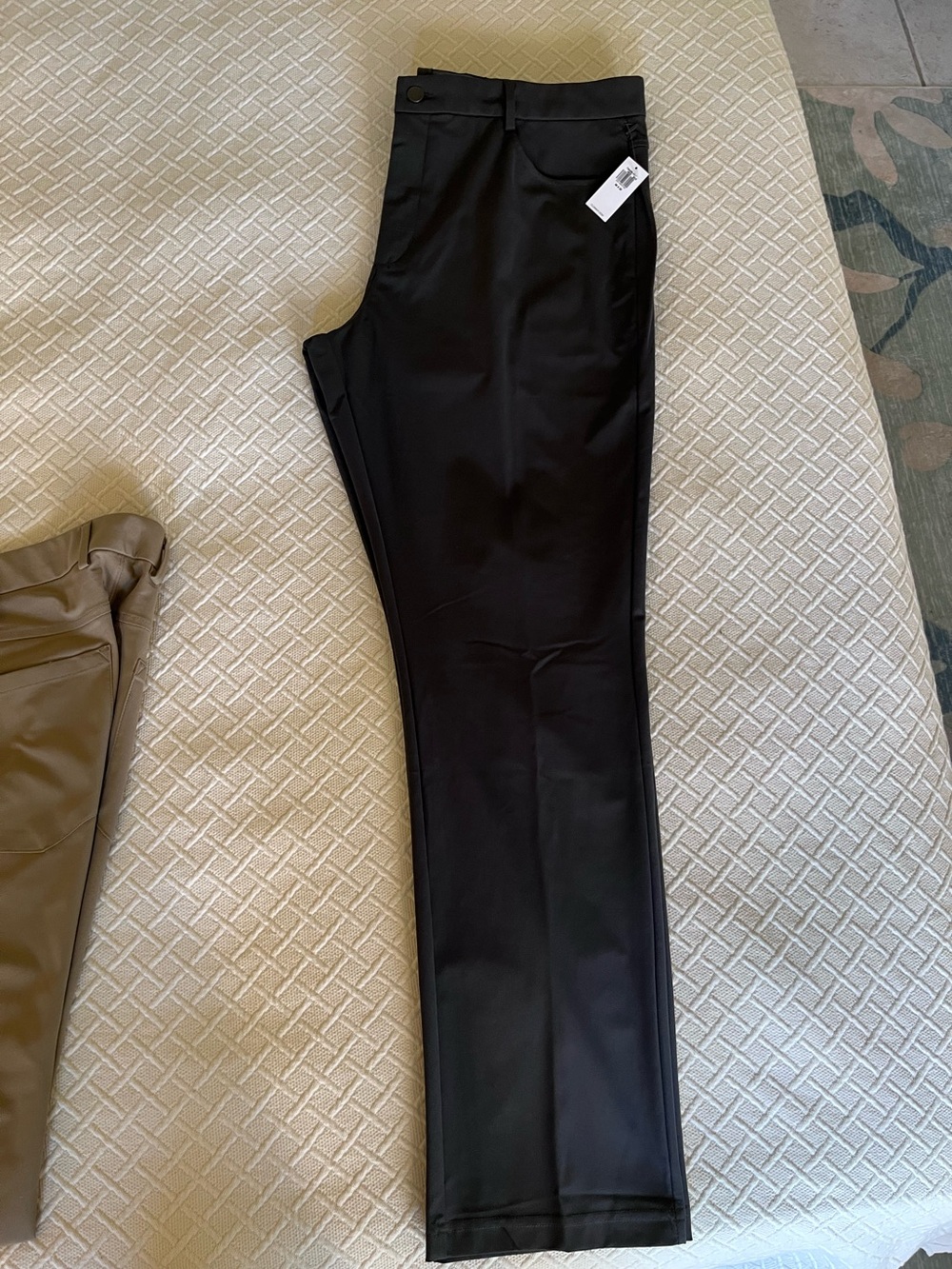 2 pairs Men's lightweight work/dress slacks soft material flexible